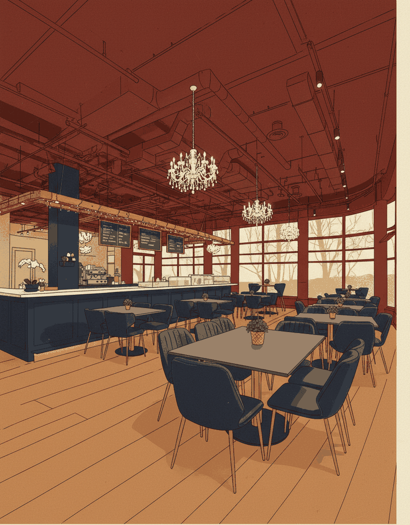 Mississauga storefront illustration